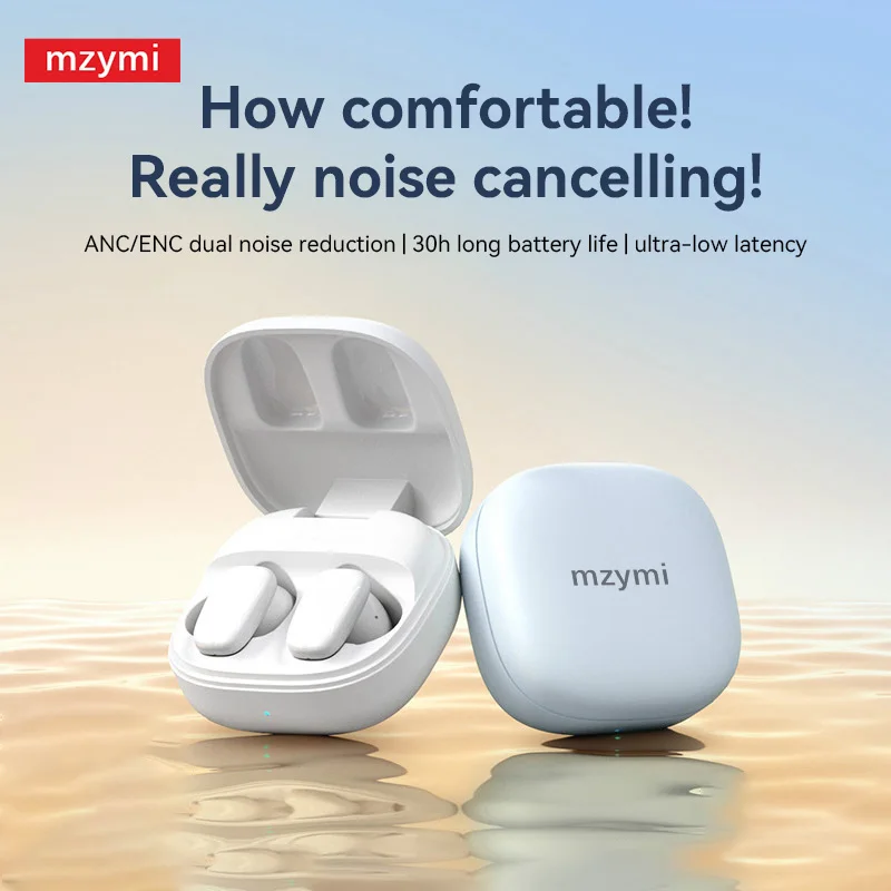 mzymi ANC T72 New TWS Earphone Wireless Active Noise Cancelling Headphone Touch Control In Ear Earbuds With Mic For XIAOMI