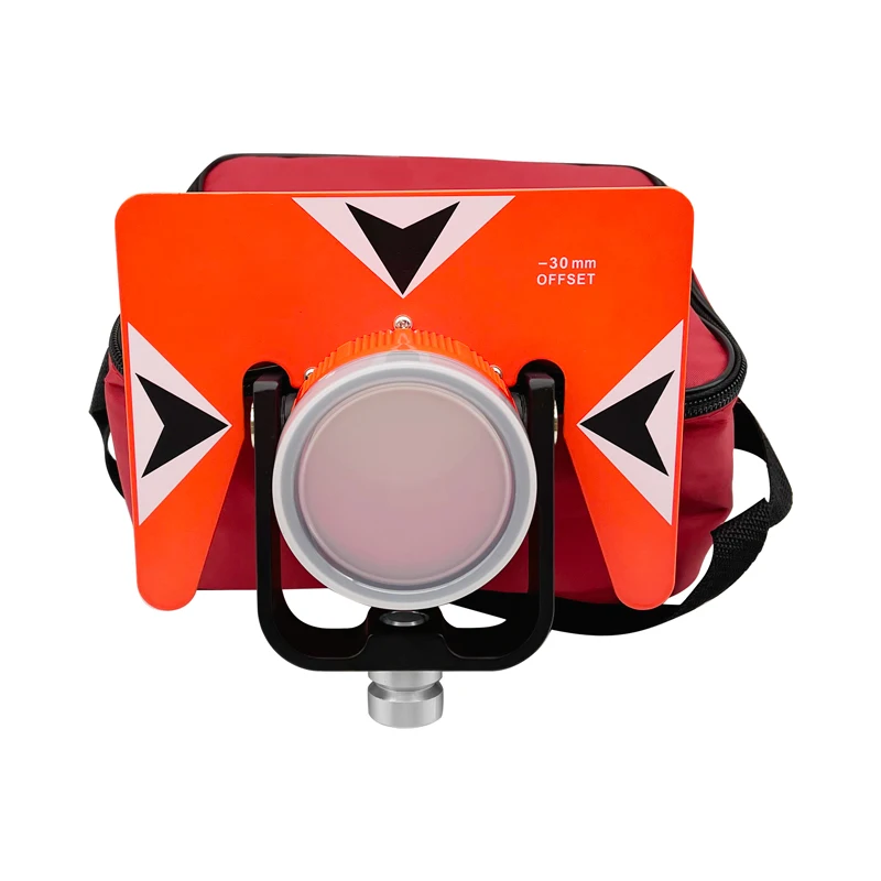 Imagem -06 - Único Prisma Adequado para Nikon Sul Trimbletotal Estação Prismas Levantamento Ak18 com Bolsa Macio Alta Qualidade Vermelho