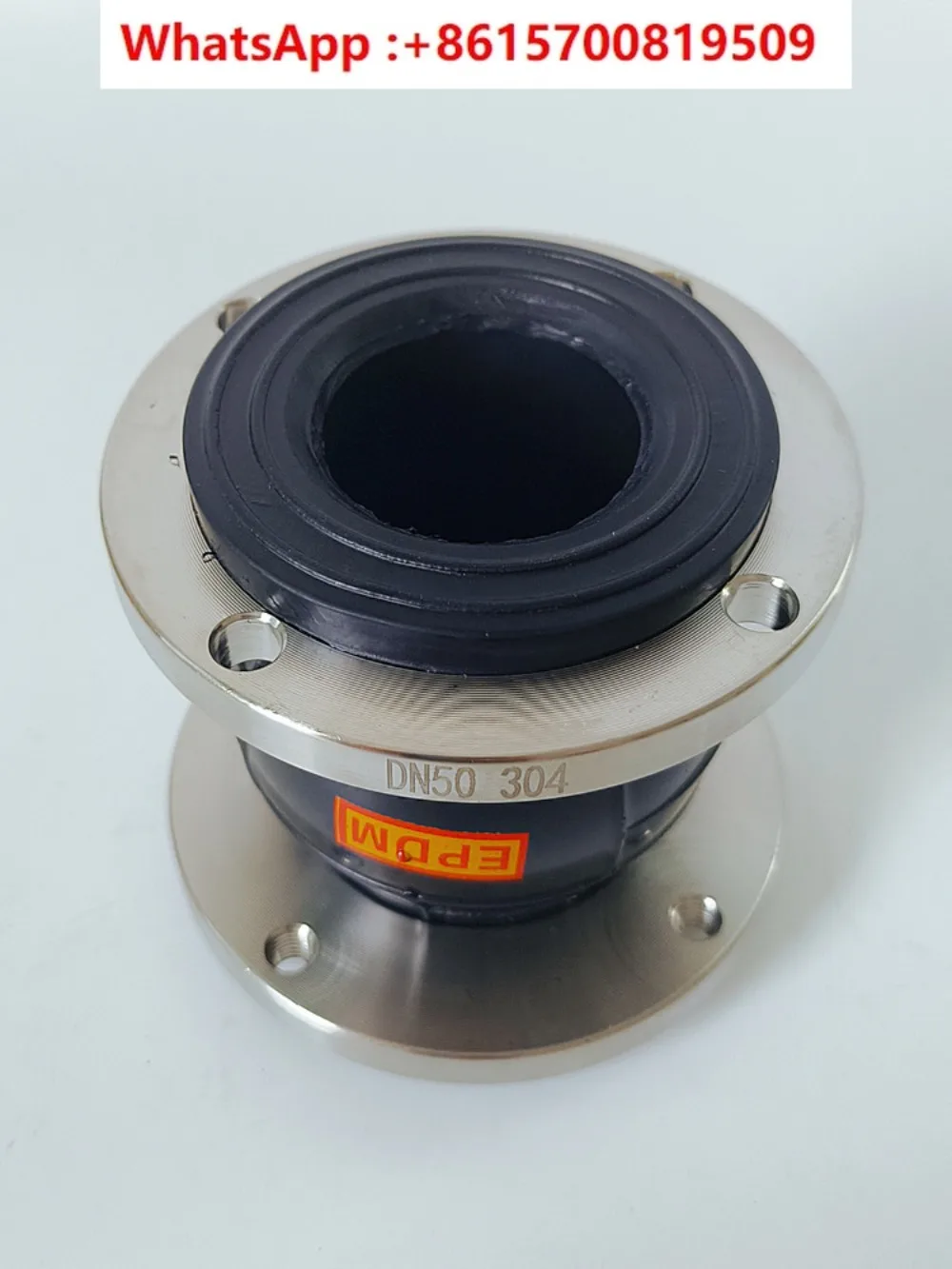 

304 stainless steel panda water supply special rubber soft joint, EPDM flexible rubber soft connection DN50