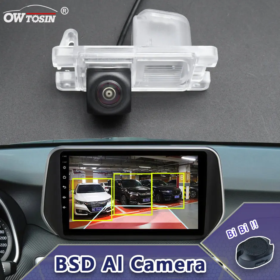 

ADAS AHD 1080P AI Car Vehicle View Camera For Mitsubishi Triton/L200/Hunter 2005~2016 BSD Blind Spot Radar Alarm Monitor