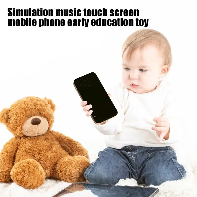 Play Phone For Kids Touch Screen Phone Toy With Light & Music Educational Light Up Toys Early Development For Children And