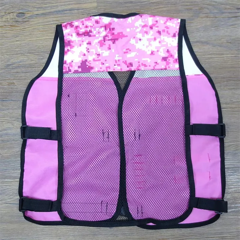 Zivconcing kit de colete tático infantil para armas nerf n-strike elite para meninos e meninas brinquedos de arma rosa-nerf da boutique de presente