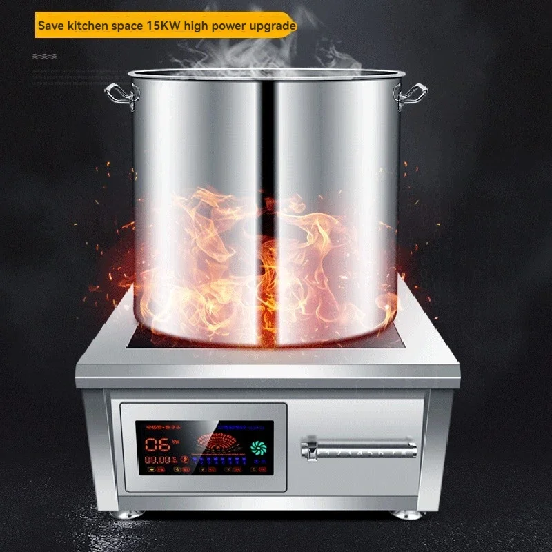 Flat induction cooker commercial 8000w catering soup stewed vegetable special high-power low soup stovetop fierce fire 6000W