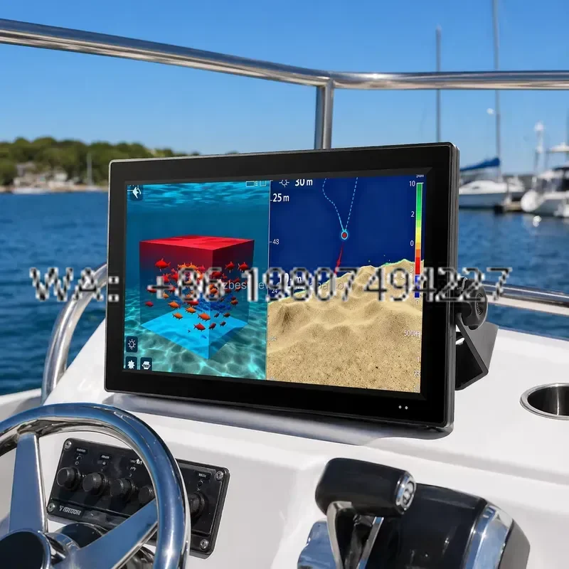 18.5 Inch 1000 Nits Sunlight Readable Marine Touch Screen Fully Bonded Display IP65 Waterproof 1920x1200 Resolution