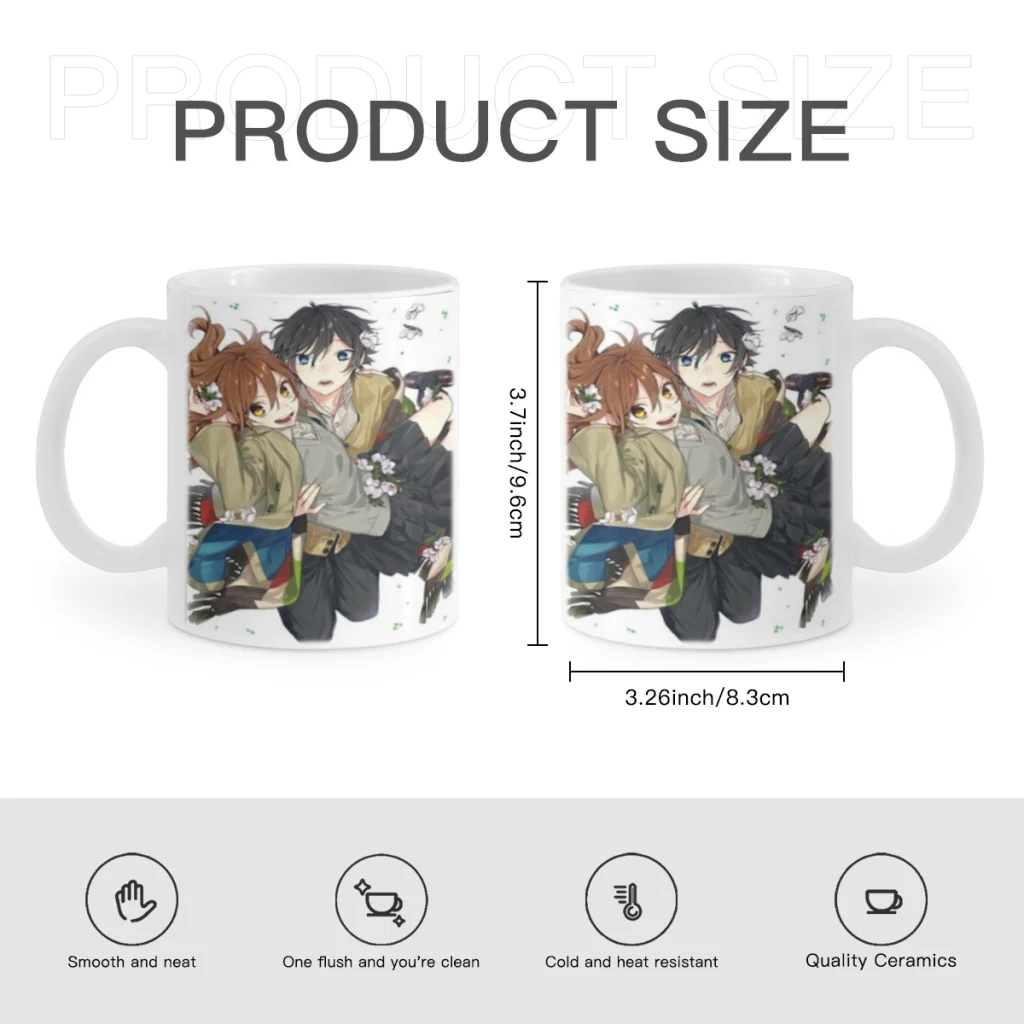 Horimiya Anime Free shipping Ceramic Cup Coffee Oatmeal Breakfast Cup Creative Personality Mug