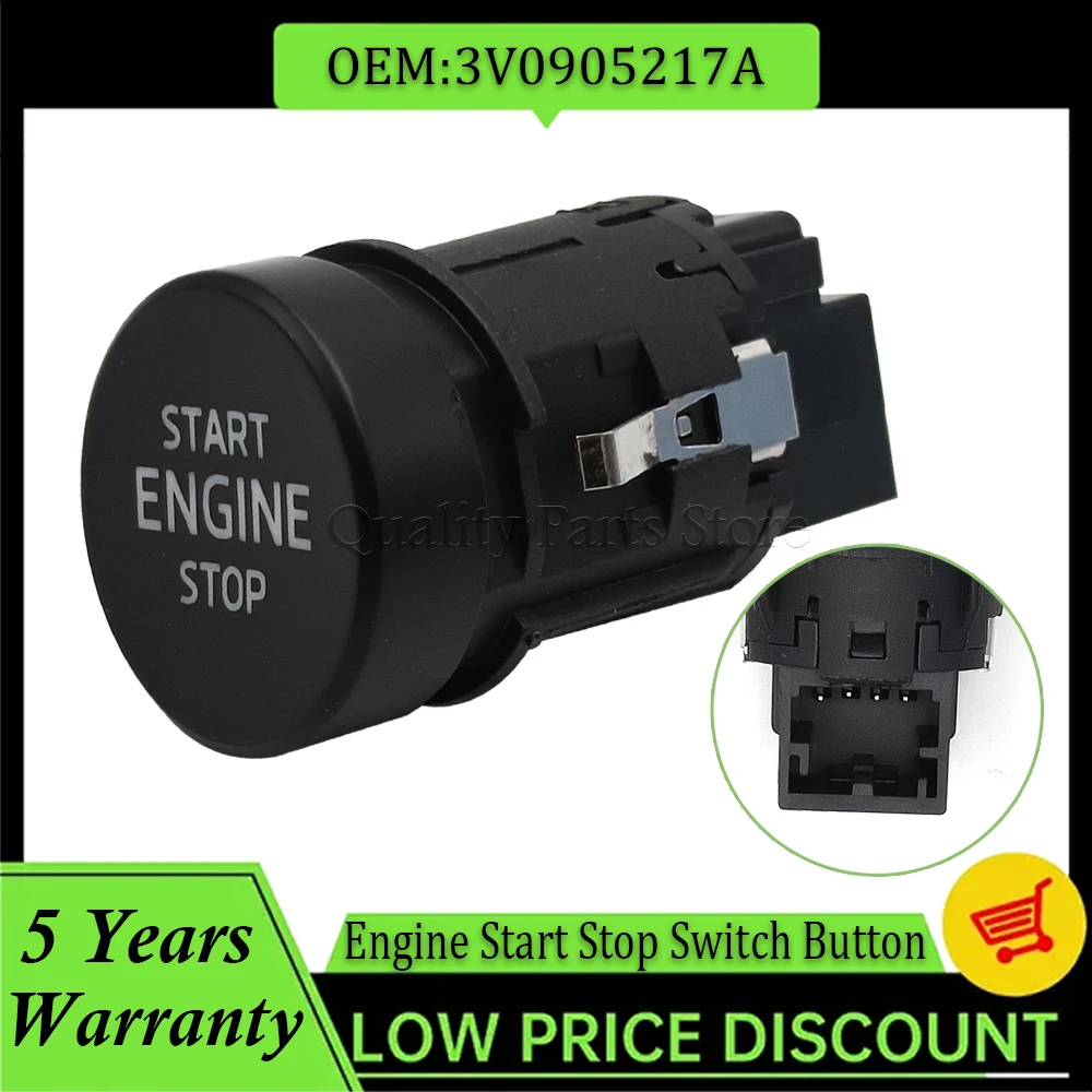 3V 0905217   لسكودا سوبيرب 3 3 فولت كودياق NS RS GT كاروك NU 2016-2022 محرك بدء إيقاف زر التبديل 3 فولت 0905217 أ 3 فولت 0905217 AWHS