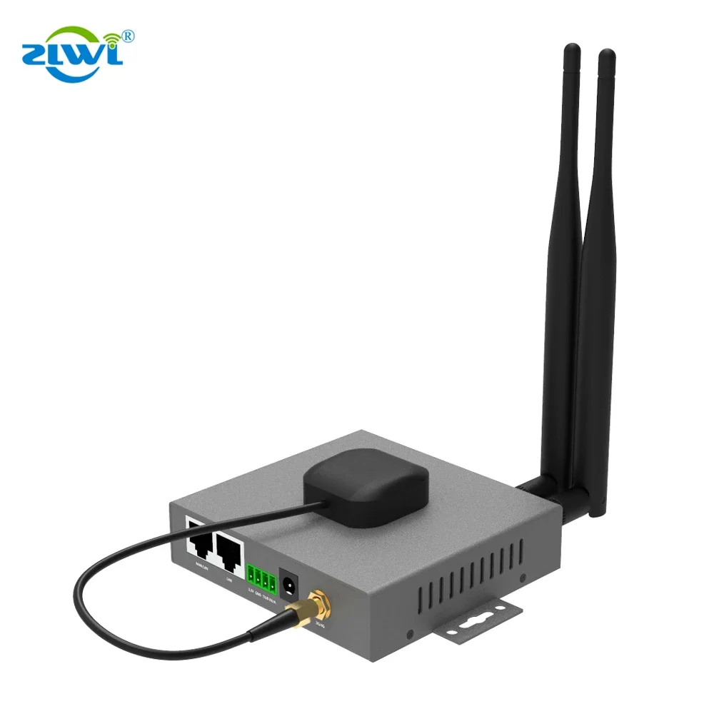ZLWL ZR1000 خارجي 4G LET جهاز توجيه GPS خلوي صناعي لاسلكي Wifi VPN مع بطاقة Sim لإدارة M2M
