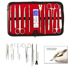 22PCS Premium grade stainless steel dissection kit is perfect for Medical Suture Practice Kit Surgical TrainingStudents