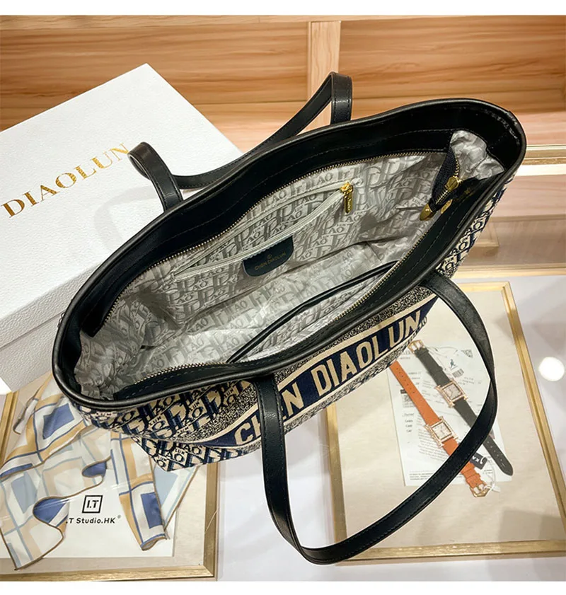 Independent brand 2024 new high-end embroidery large capacity Tote bag commuter women's shoulder bag Mommy bag R937