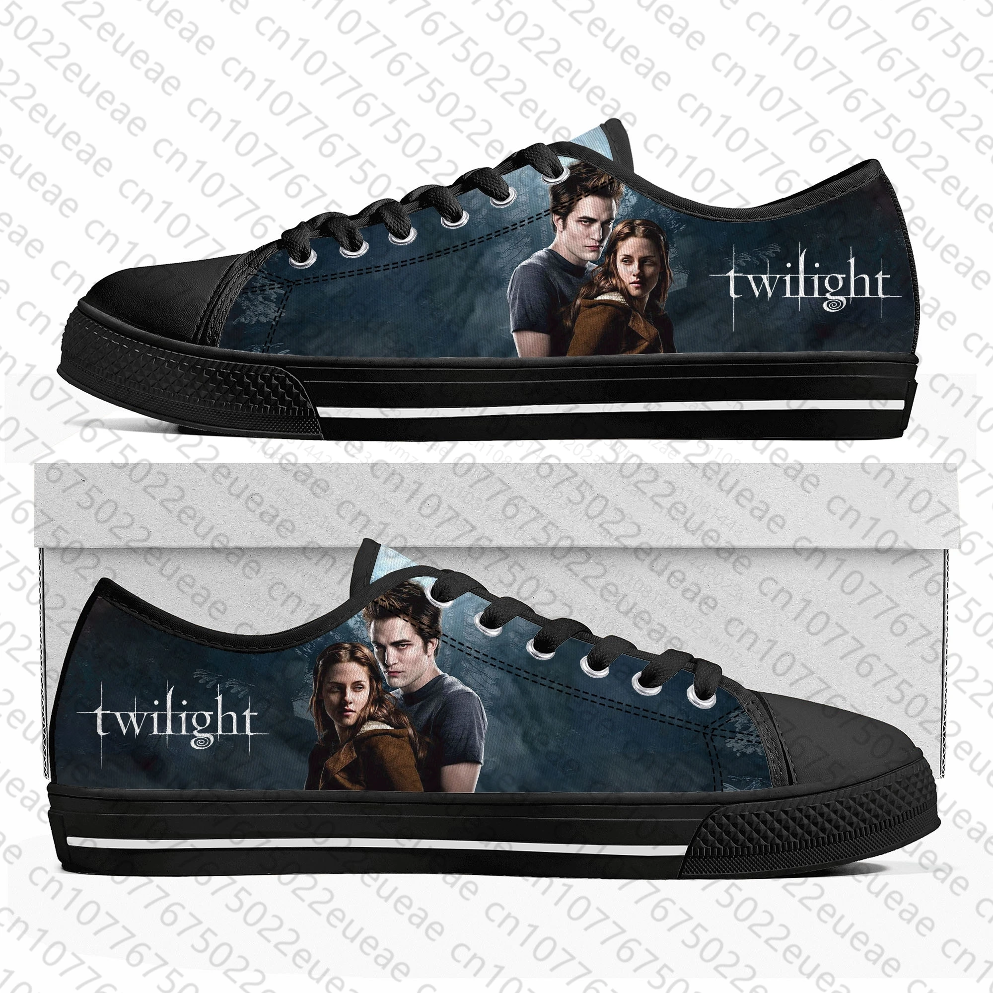 The Twilight Saga Movie Low Top Sneakers Mens Womens Teenager Canvas Sneaker Casual Custom Made Shoes Customize DIY Shoe