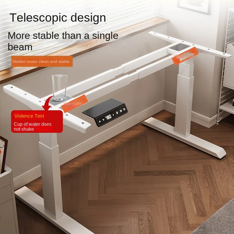 Intelligent electric lifting table legs single motor double beam office desk computer desk study table leg bracket accessories