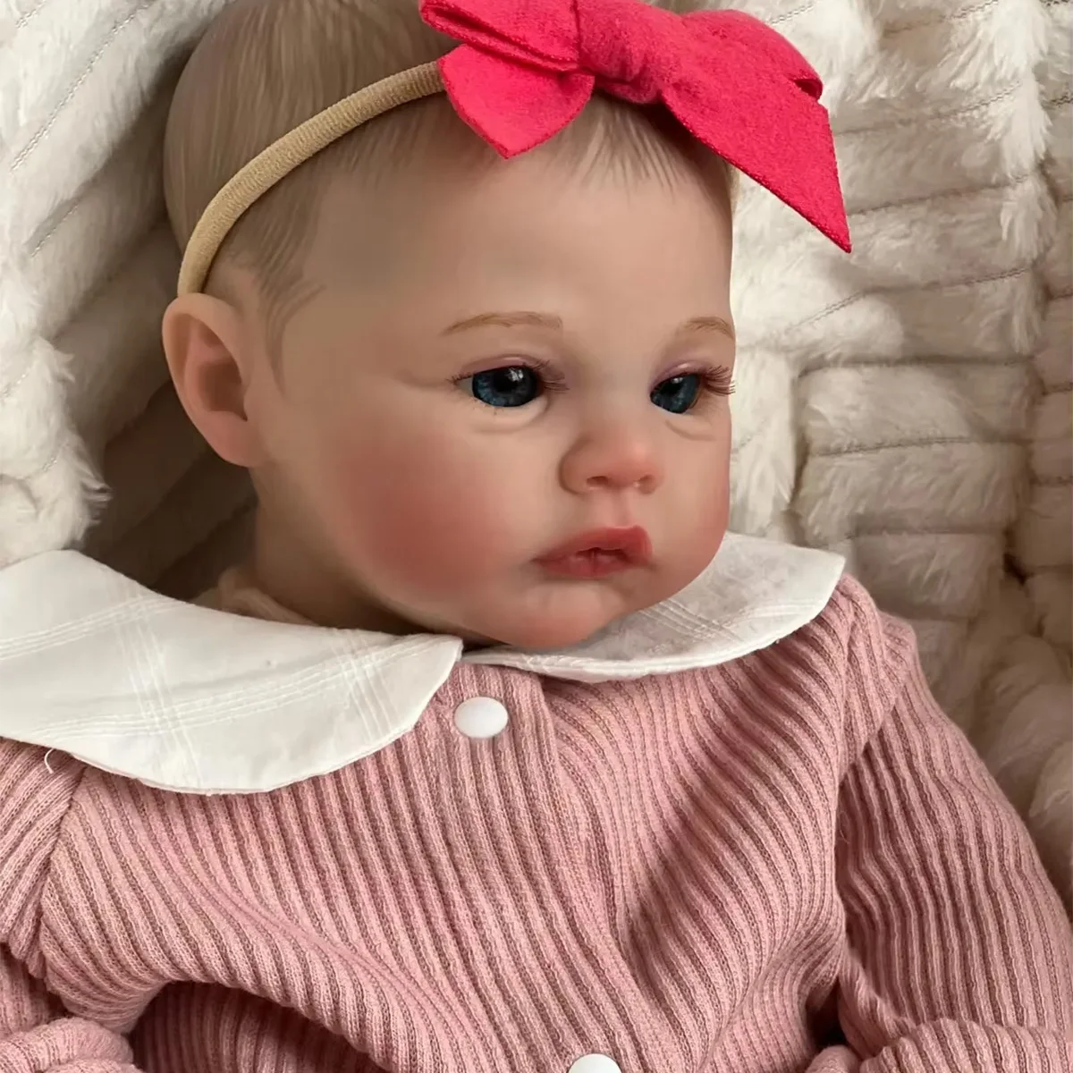 JOYORA 50CM Newborn Baby Size Doll Lifelike Reborn Doll High-Quality Handmade Doll Realistic 3D Skin Exquisite Christmas Gift