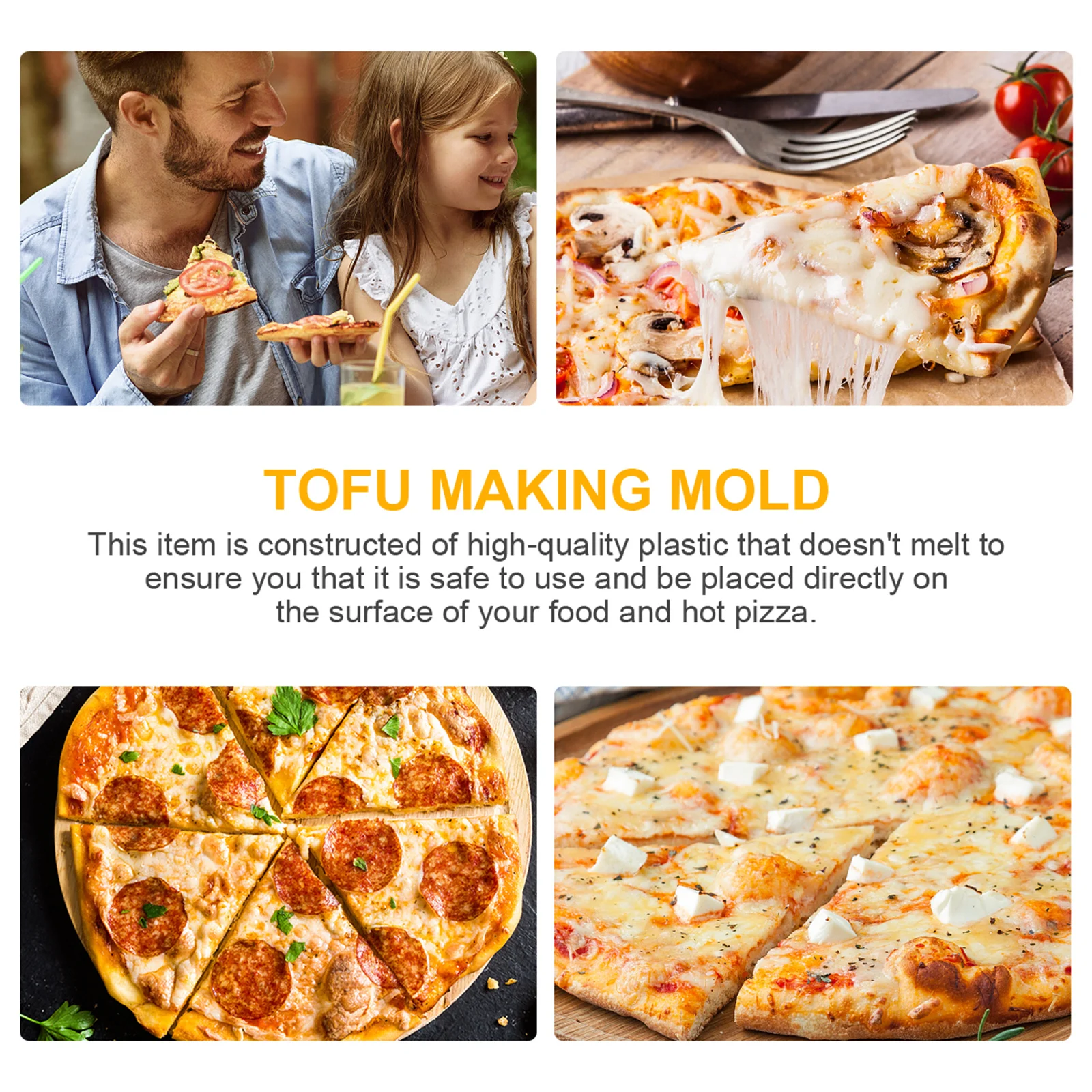 

100Pcs Disposable Pizza Tripod Holder Plastic Support Frame Anti-Collapse Triangle Brackets for Baking Cooking Food Delivery