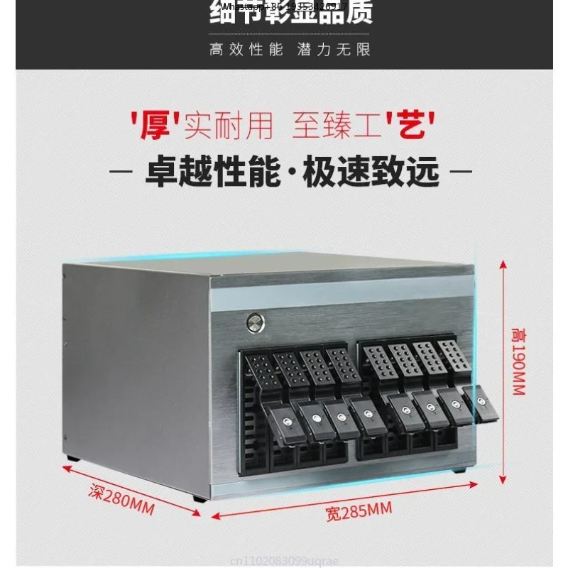 New 8-bit nas chassis multi-hot-swappable hard disk itx main Applicable to board network home by DIY enterprise storage server