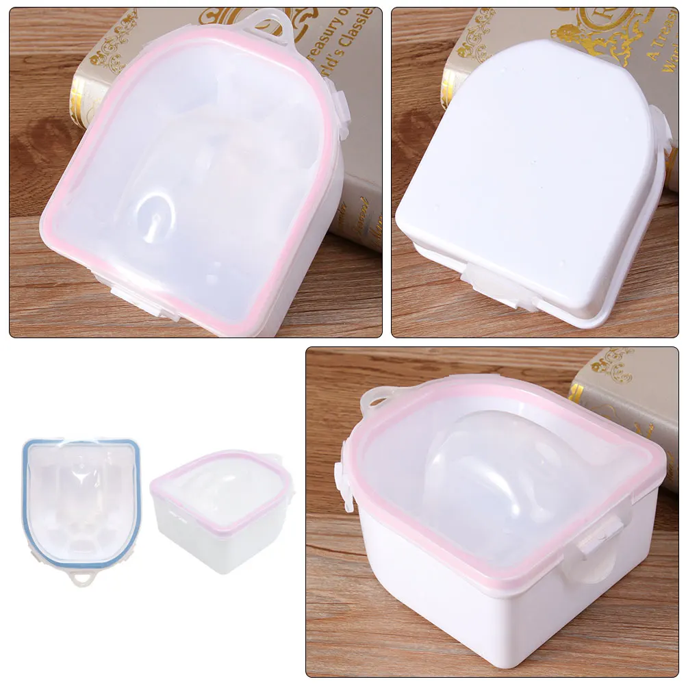 

2pcs Hand Soaking Gel Remover Detachable Tray Tools for Cuticle Softening Artificial Nail Removal Warm Water Treatment