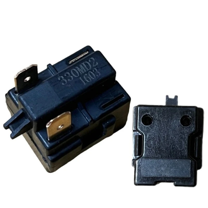 Relé de arranque para compresor de refrigerador PTC 330MD2, pieza de repuesto para relé de arranque de refrigerador de 22/33 ohmios, 5 uds.