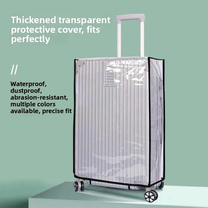 Thickened Transparent Dustproof Travel Luggage Protector Cover Waterproof Wear-resistant Suitcase Cover for 20 24 26 28 Inch