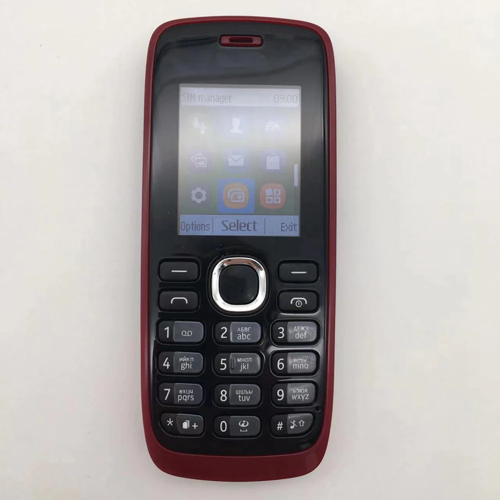 Original Unlocked 112 Dual SIM GSM 900/1800 Camera Bluetooth Loudspeaker Phone Russian Arabic Hebrew Keyboard Made in Finland