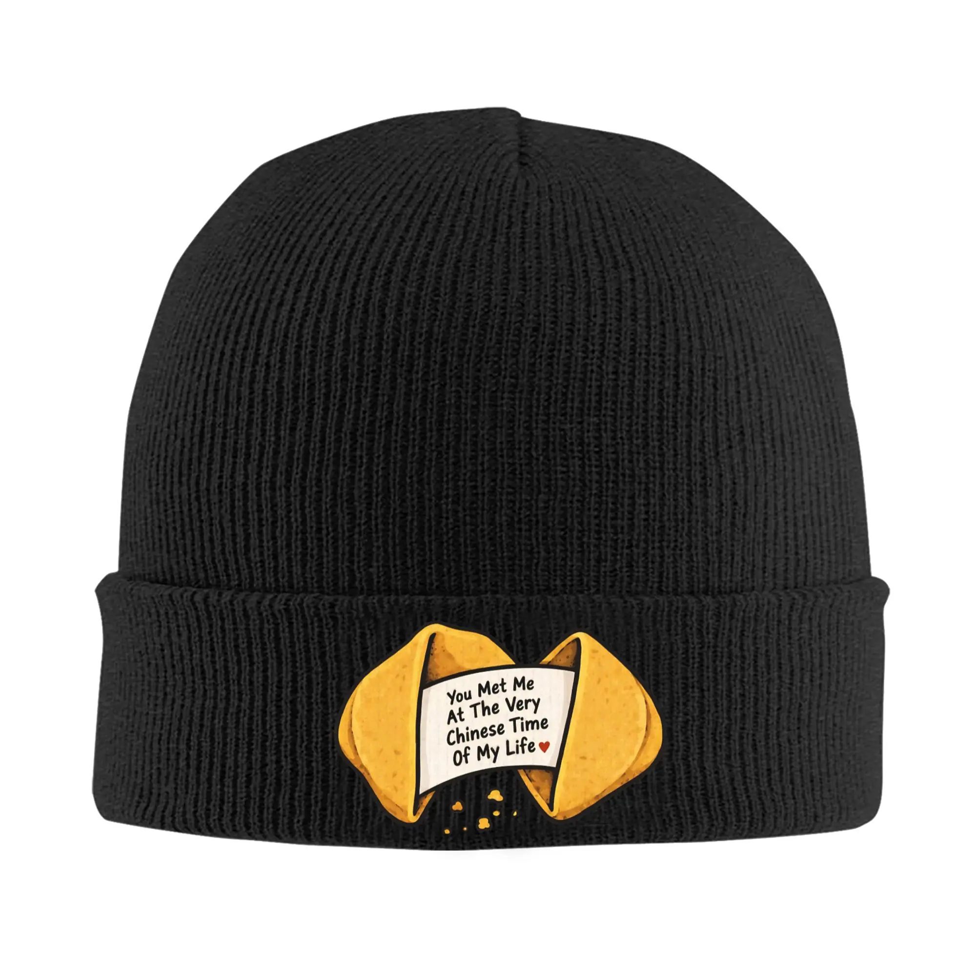 You Met Me At A Very Chinese Time In My Life Knit Hat Beanies Autumn Winter Hats Warm Acrylic  Street  Caps Men Women Gift,