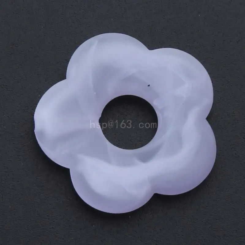 Handmade Acrylic Charm Pendants Ornament Hollow Matte Flower Pendant Jewelry DIY Accessories for DIY Earring Jewelry