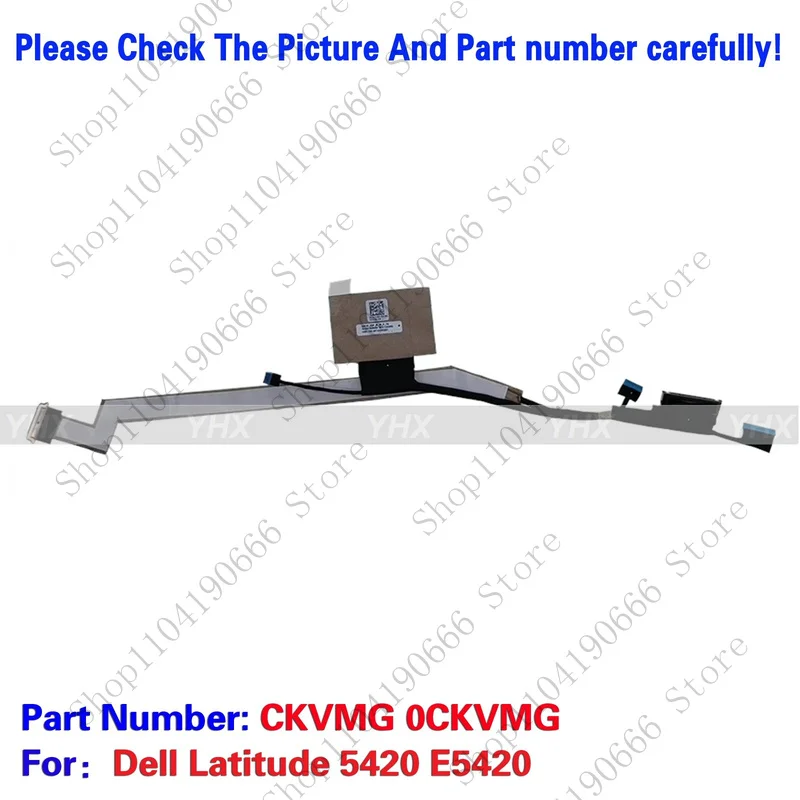 

bd New 0CKVMG For Dell Latitude 5420 E5420 EDP IR Screen LCD LVDS Cable Connector.