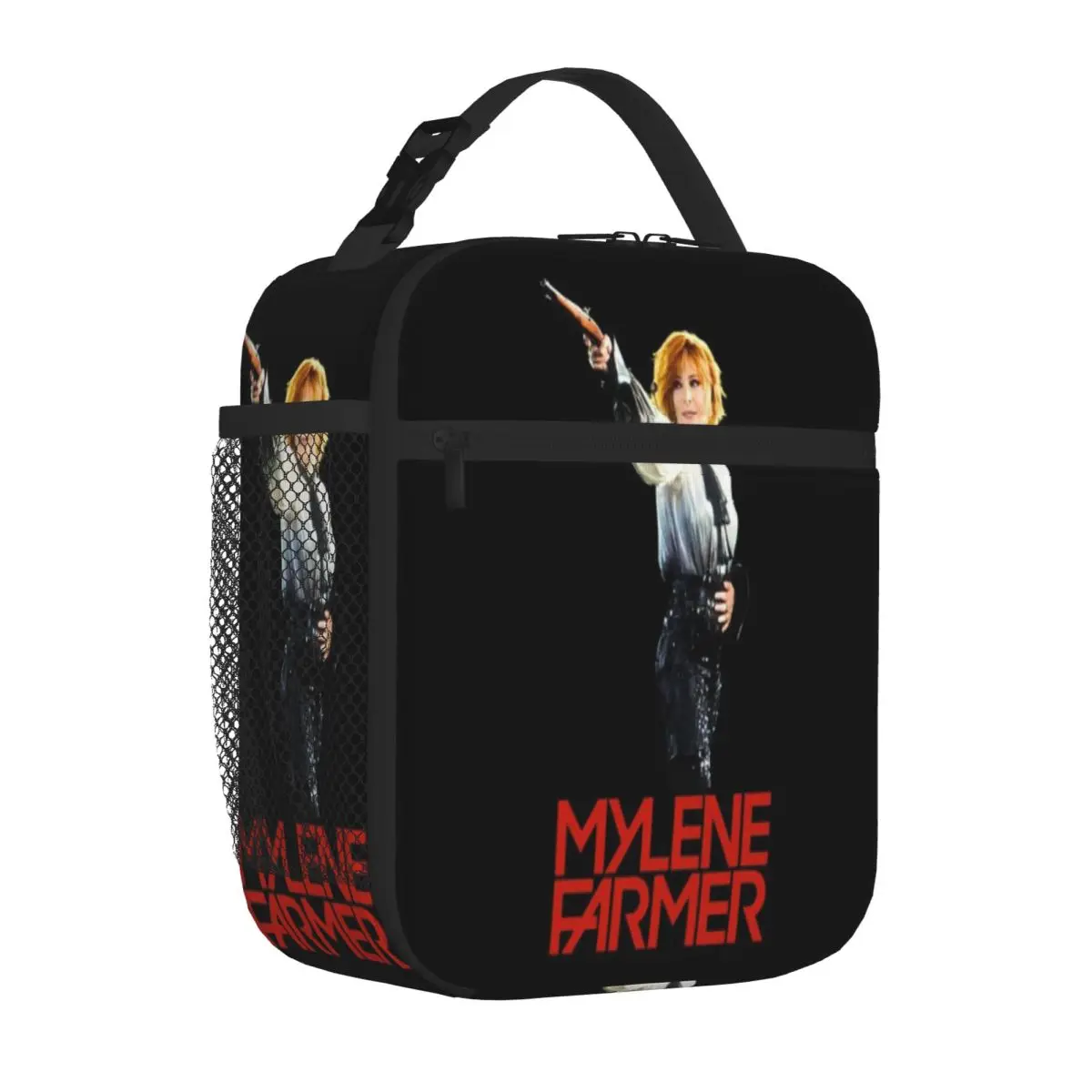 Hot Sale Myl Ne Farmer Nevermore Concert 2023 Stylish Outline Kids Lunch Bag Family Picnic Food Cooler Bag