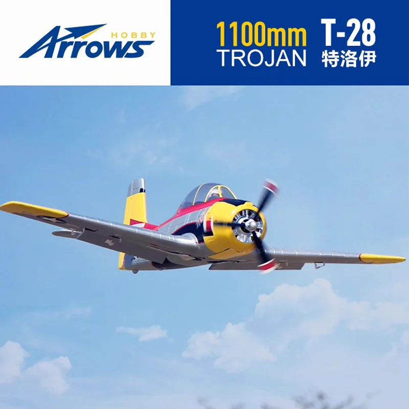 

1,1 м T-28 Модель с дистанционным управлением Истребитель Собранная модель самолета Однокрыло Электрический реальный самолет под фиксированной Win