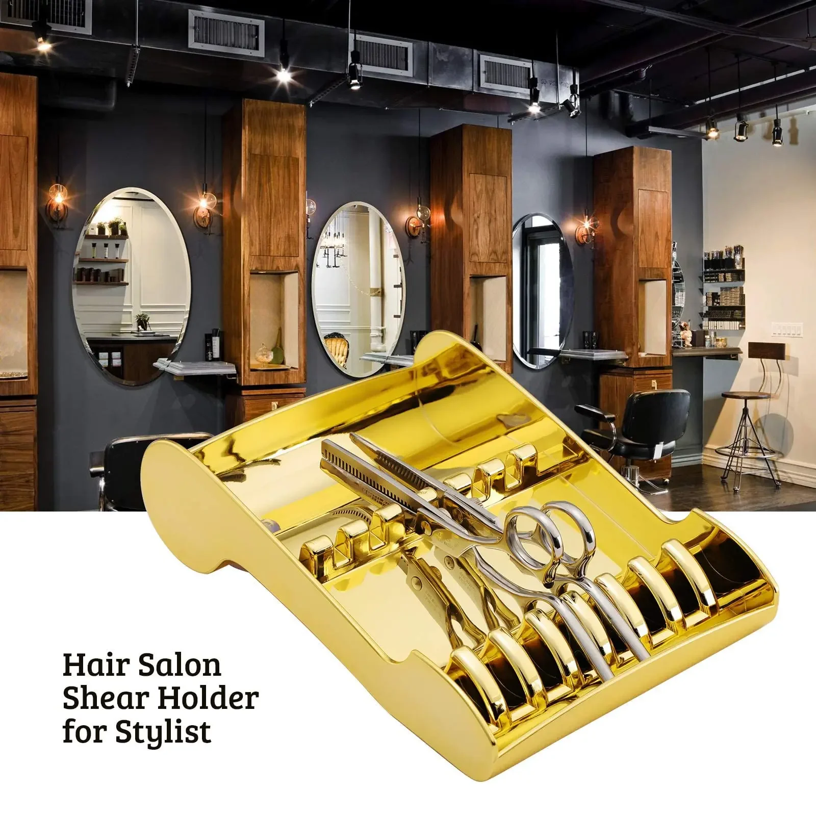 

Barber Scissors Storage Rack Salon Scissors Holder Container Professional Hair Cutting Shears Display Box Hairdressing Accessory