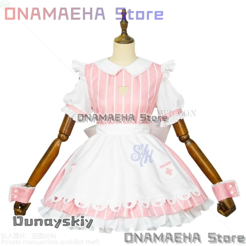 Illyasviel Von Einzbern تأثيري مصير/kaleid بطانة أنيمي زي{ONAMAEHA} الوردي ممرضة فستان Kawaii القلب مقوس دانتيل لوليتا هالوين