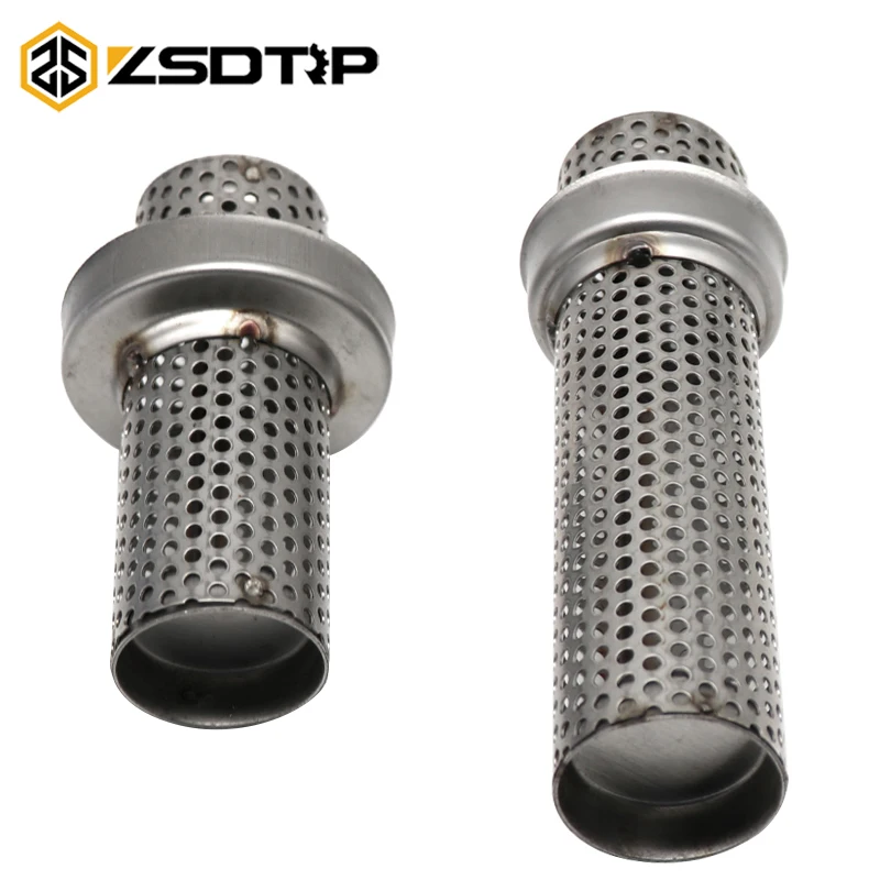 ZSDTRP 50.8mm 60mm Universal DB Killer Catalyst Slip On Motorcycle Silencer