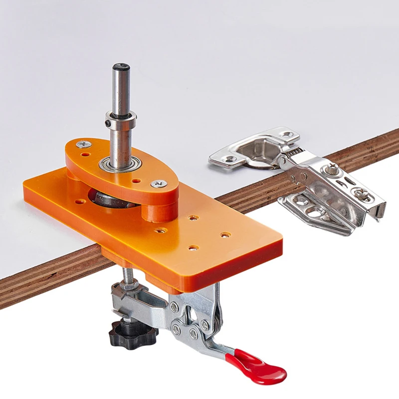35mm Concealed Hinge Drilling Jig Guide Hinge Hole Drilling Guide Carpenter Woodworking Tool Hole Opener Locator Door Cabinet