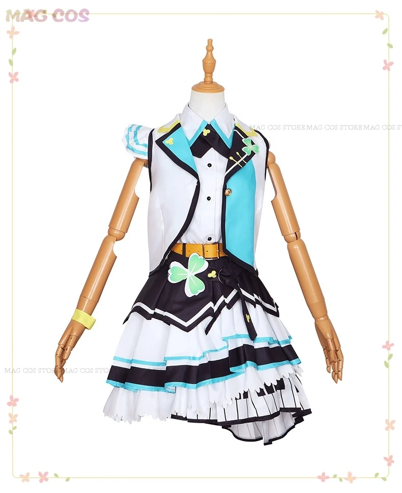 Hinomori Shizuku Project Sekai Colorful Stage Cosplay MORE MORE JUMP Cosplay Costume Hinomori Shizuku Wig Shoes Uniform Cosplay