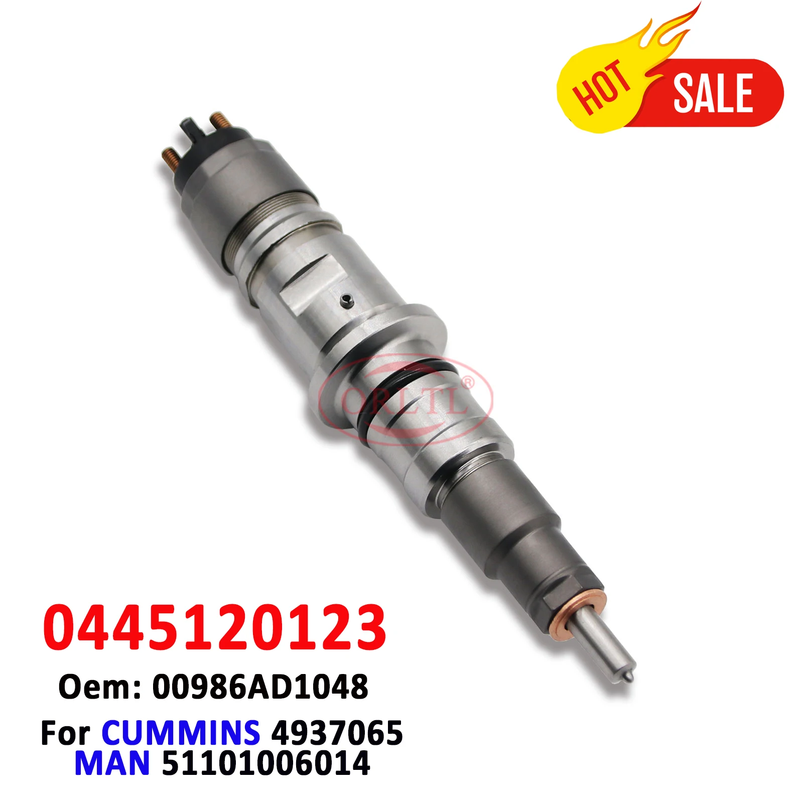 

New Injector 0445120123 Fuel Nozzle Parts 0445120022 Diesel 00986AD1048 For Cummins 4937065 Kamaz Man Truck 51101006014