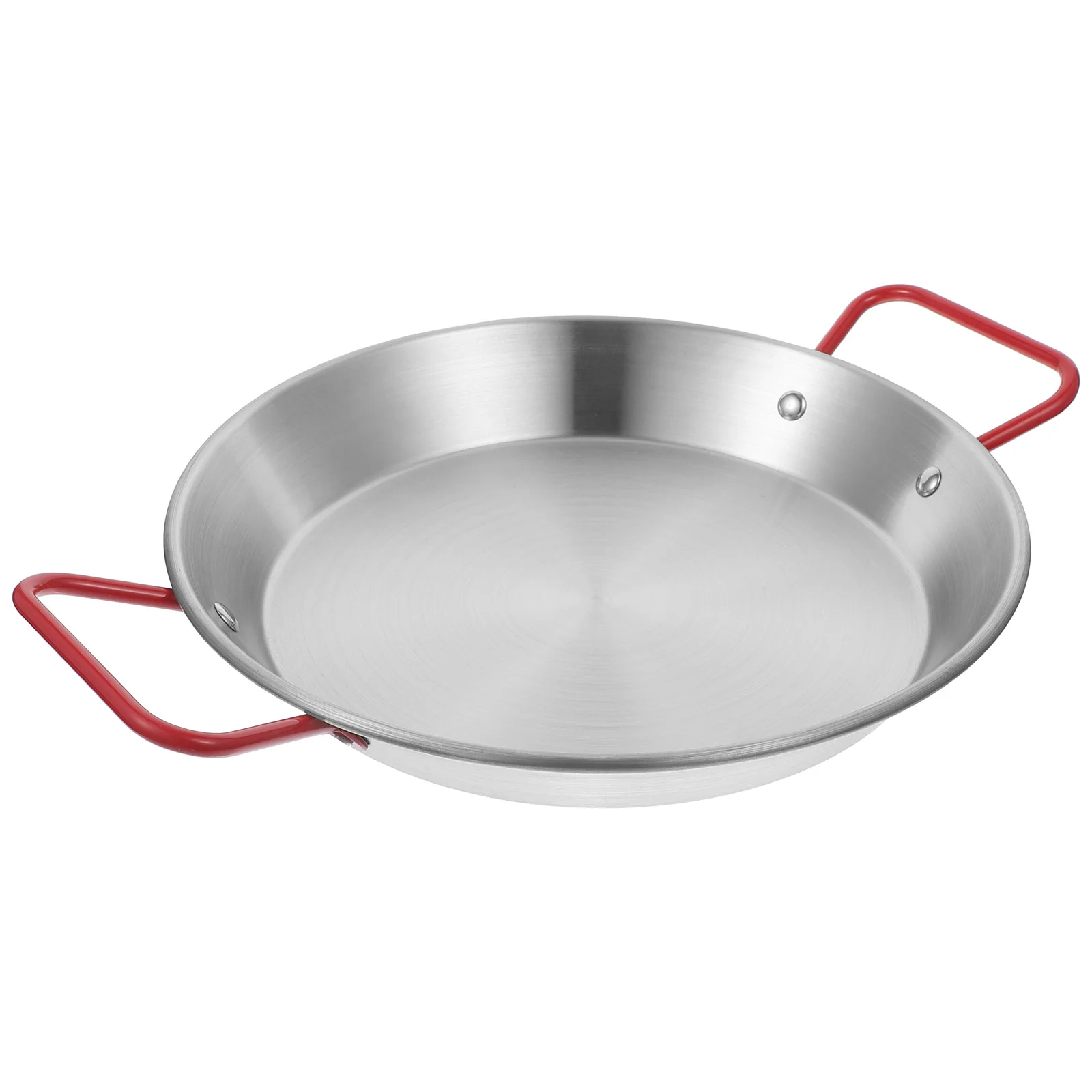 

Induction Hob Frying Pan Stainless Steel Cooking Pans Nonstick Paella with Handle Padella Acciaio