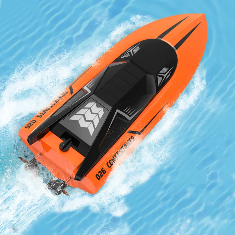 

RC Boat 2.4G HZ Long Endurance High-speed Rechargeable Speedboat Remote Control Racing Ship Water Speed Boat Children Model Toy