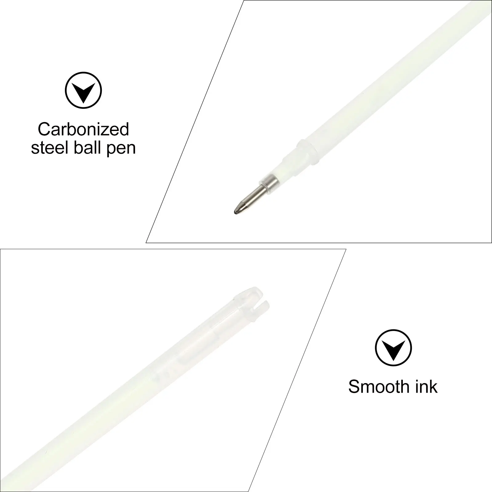 100 Pcs Highlighter Refills Extra Pens Ballpoint Marker Plastic Ink Refills for Dress Shoe Marking Handicraft