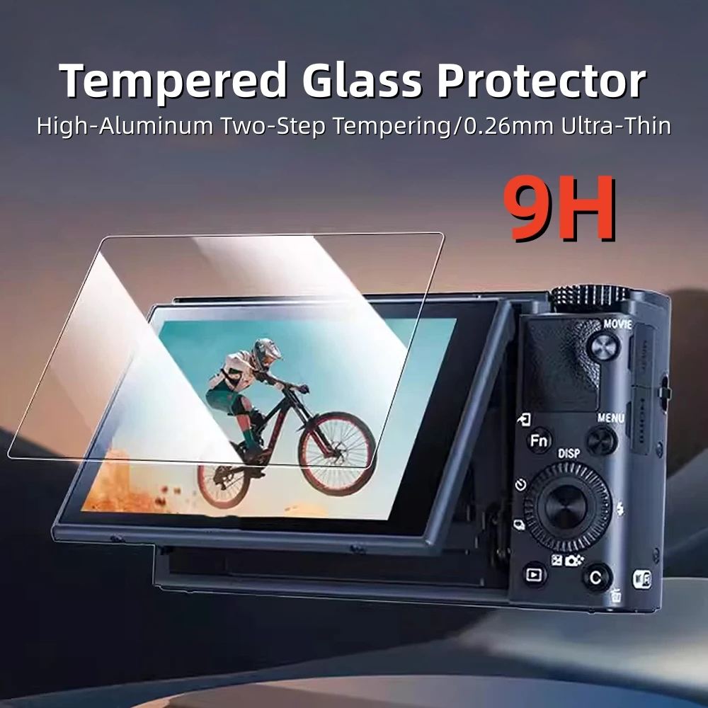 High‑Aluminum Glass Tempered Film Glass Screen Protector for Sony A7C II A7CII A7 IV V A7R V A6400 ZV‑E10 II RX100 VII IV Camera
