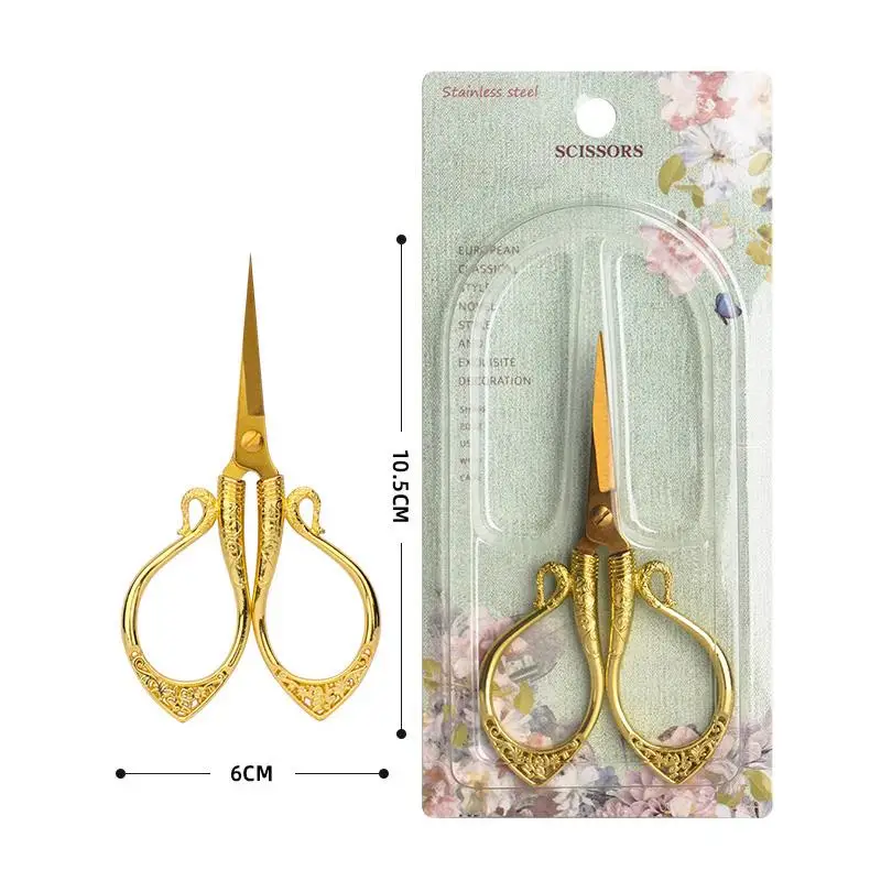 Tailor\'S Scissors Handmade Scissors Stainless Steel/Zinc Alloy Classic Retro Sewing Clipper Paper Cuttings Thread Trimming Head