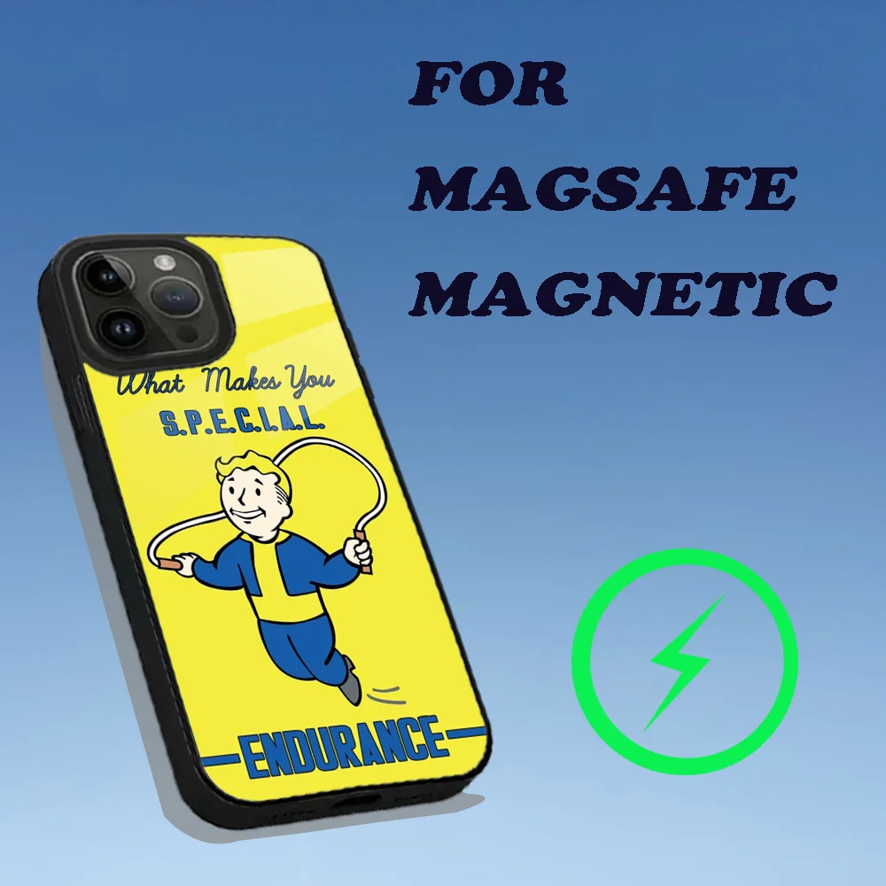 Games F-Fallout S-Shelter Phone Case For iPhone 15,14,13,12,11,Plus,Pro,Max Mini Magsafe Magnetic Wireless Charging