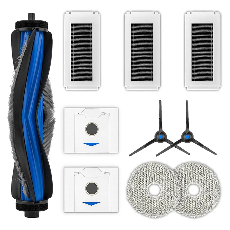 

A27F-(10 Pack)N30 Omni Replacement Parts Compatible With ECOVACS DEEBOT N30 Omni/ N30 Pro Omni Robotic Vacuum Accessories Kit