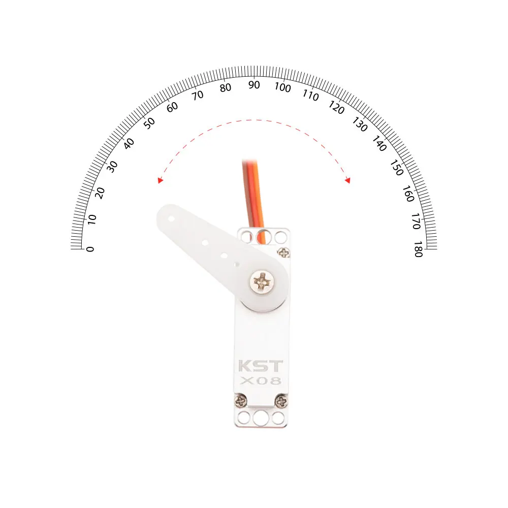 KST X08 Plus 5,3 kg 0,09 s 8 mm 9 g Servo Hochspannungs-Metallgehäuse-Servo für RC-Flugzeuge und Drohnen – Detail 4