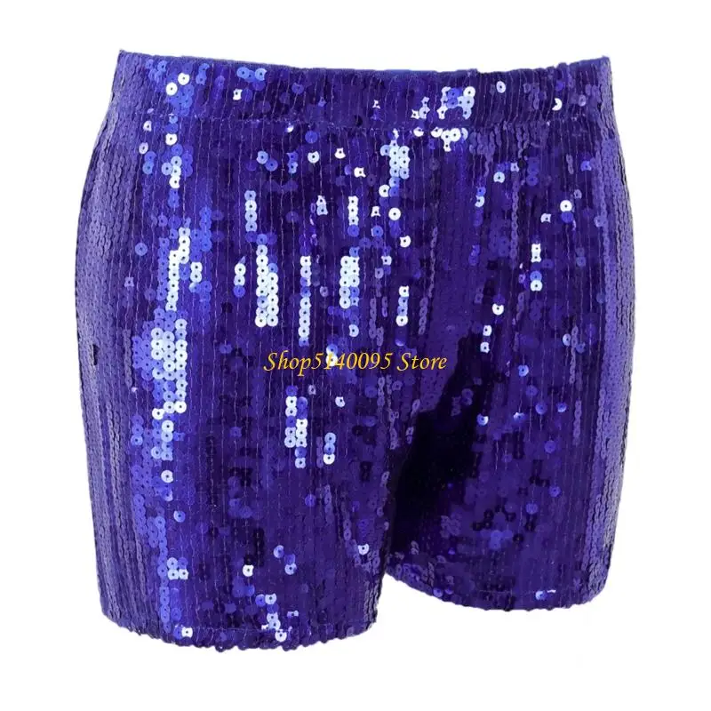 شورتات الترتر للسيدات DXAE وميض الهزات القصيرة المعدنية للأندية الهدايا