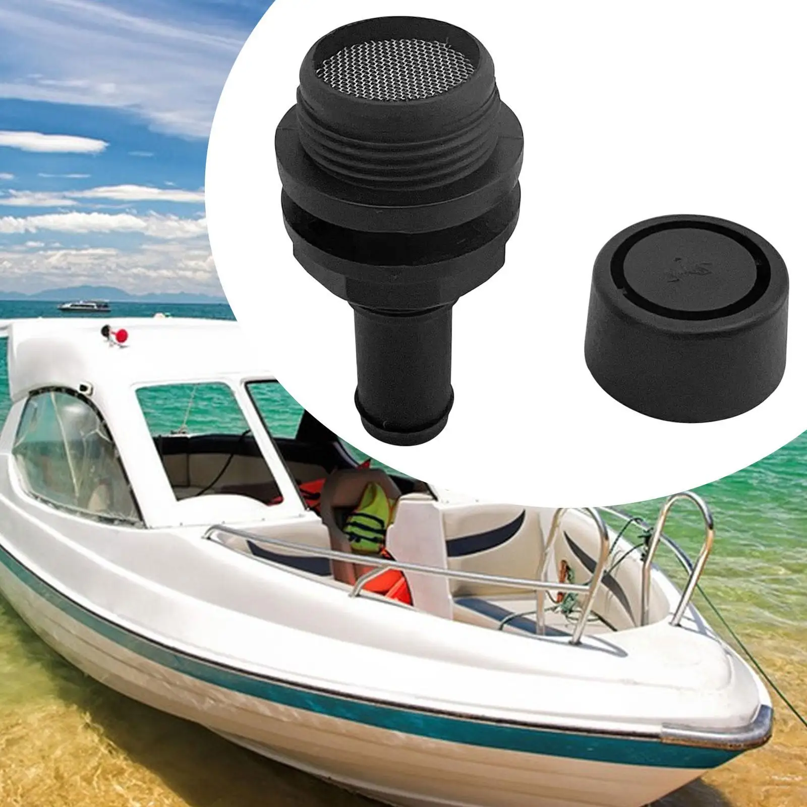 Fuel Gas Tank Vent Heavy Duty Plastic Straight Efficient Marine Breather for Yacht Truck Automotive