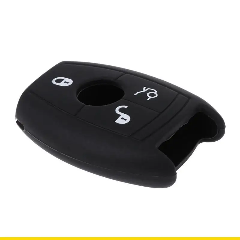 SZCH 3 Buttons Silicone Car for Key Cover for Case For Mercedes Benz W203 204 210