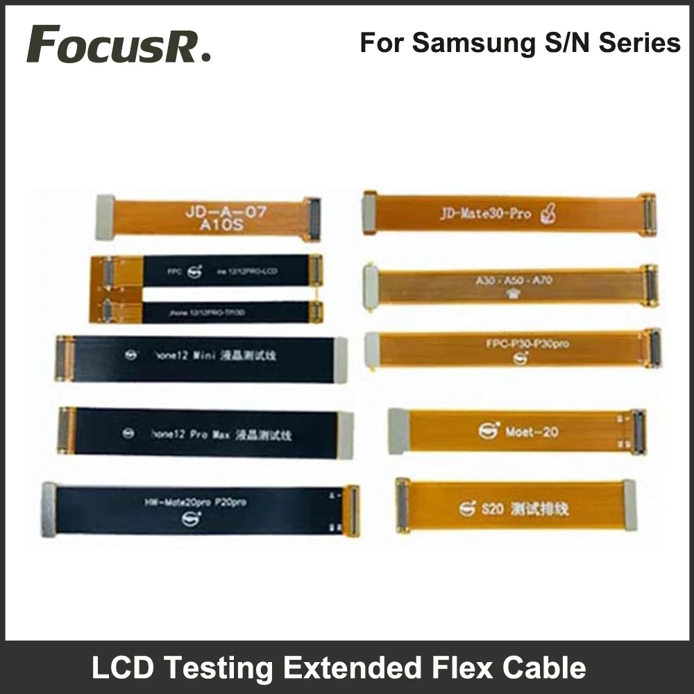 LCD Display Test Flex Cable For Samsung Galaxy S20 S10 S9 Plus Note9 Note10 Note20 Ultra 3D Touch Screen Extension Tester Flex