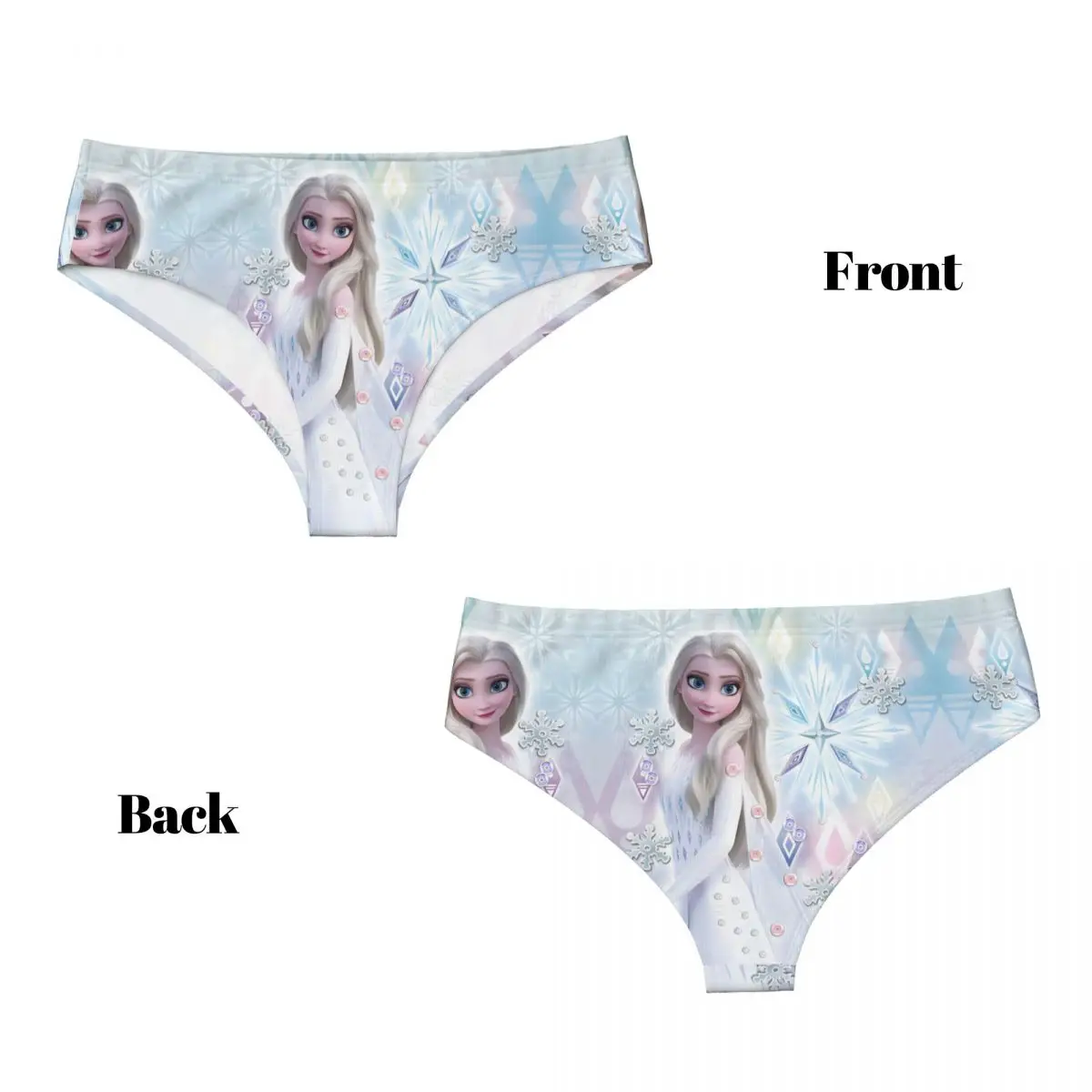 مخصص المرأة المجمدة الأميرة لطيف إلسا سراويل داخلية الإناث تمتد أنيمي ملخصات السروال