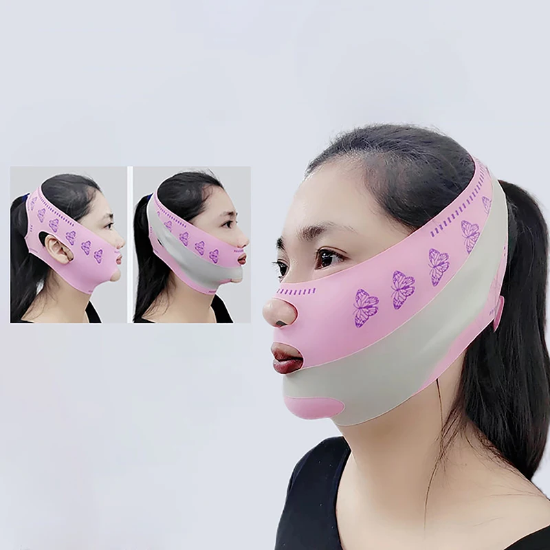 

Face-Lift With Sleep Face V Shaper Facial Slimming Bandage Relaxation Shape Lift Reduce Double Chin Face Thining Band Massage