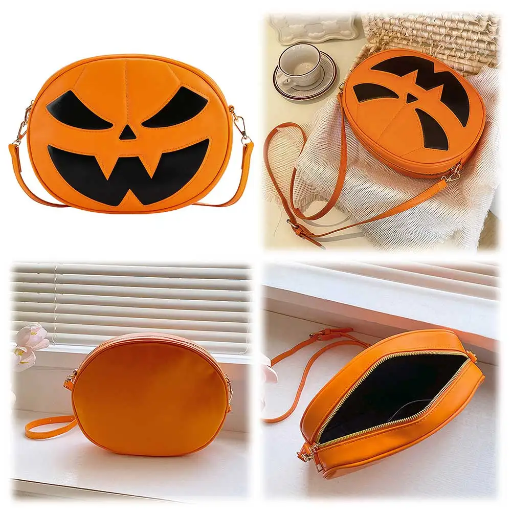 

Shoulder Bag for Women Men Adjustable Strap Crossbody Bag PU Leather Handbag Halloween Purse