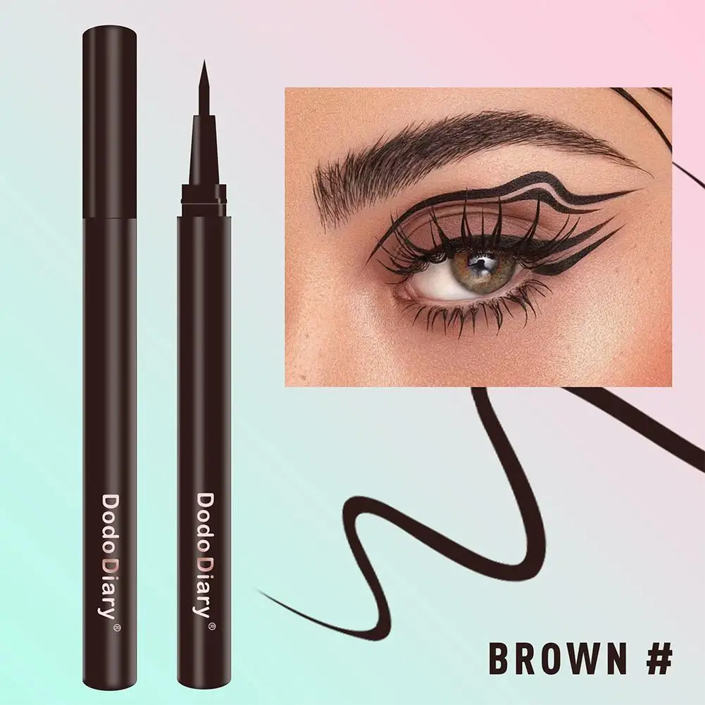 อายไลเนอร์ชนิดน้ำ แห้งเร็ว ไม่เลอะเลือน ไม่ซึมซับ ไม่เลอะขอบตา สีน้ำตาล กันน้ำ รุ่น S2K8