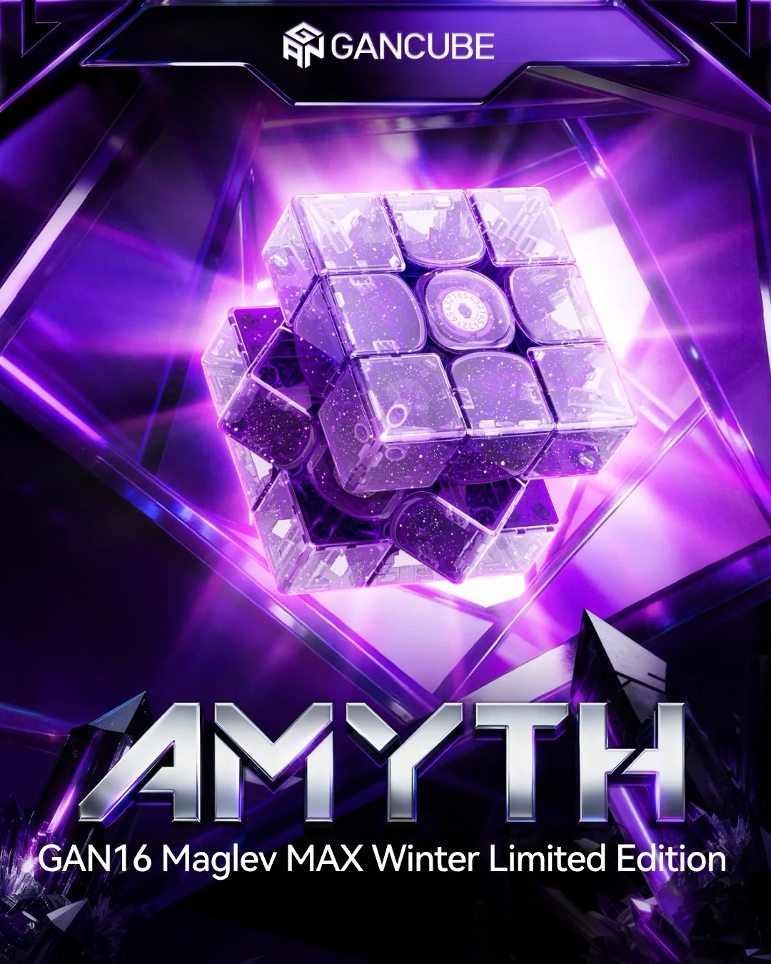 GAN16 Maglev MAX Winter Limited Edition Amyth Magnetic Magic Speed Maglev Winter Limited edition 3x3 Cube